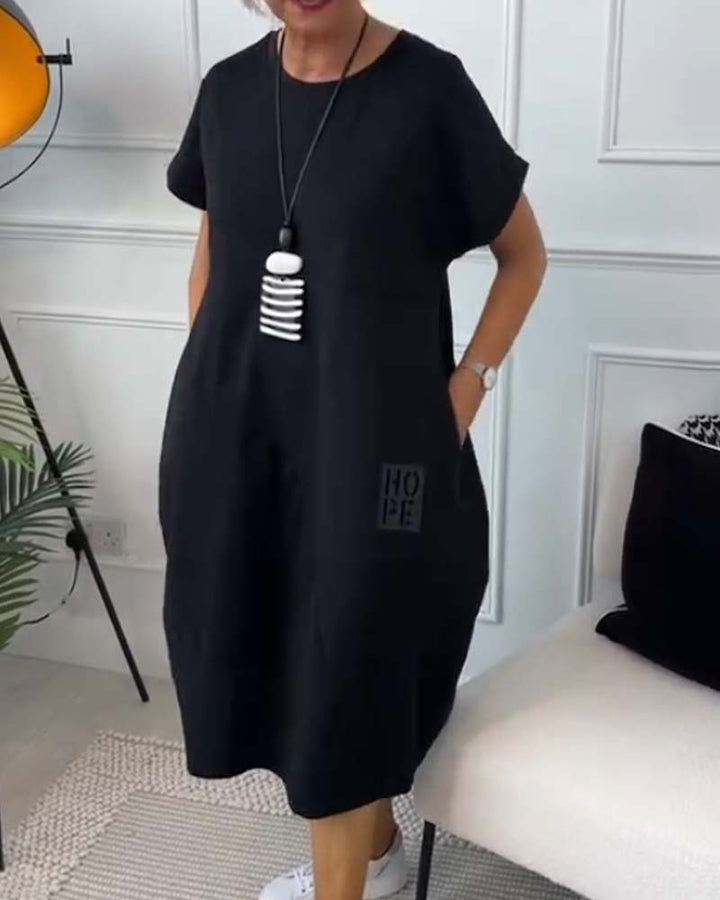 Daisy | Robe de Loisirs Simple à Manches Courtes