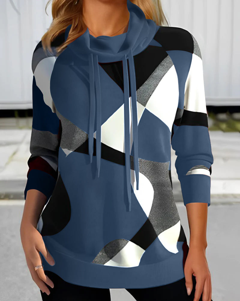 Clara - Sweat à capuche color block