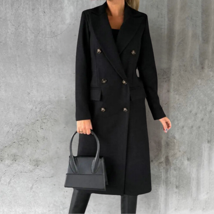 Judith™ Manteau Trench en Laine Élégant