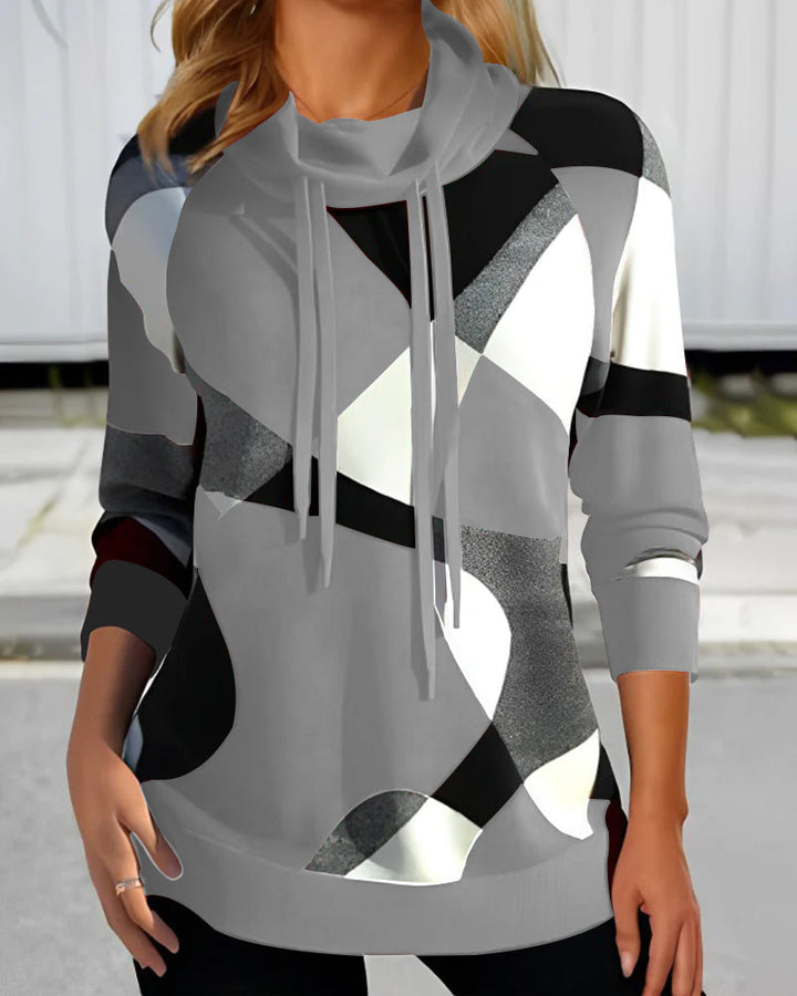 Clara - Sweat à capuche color block