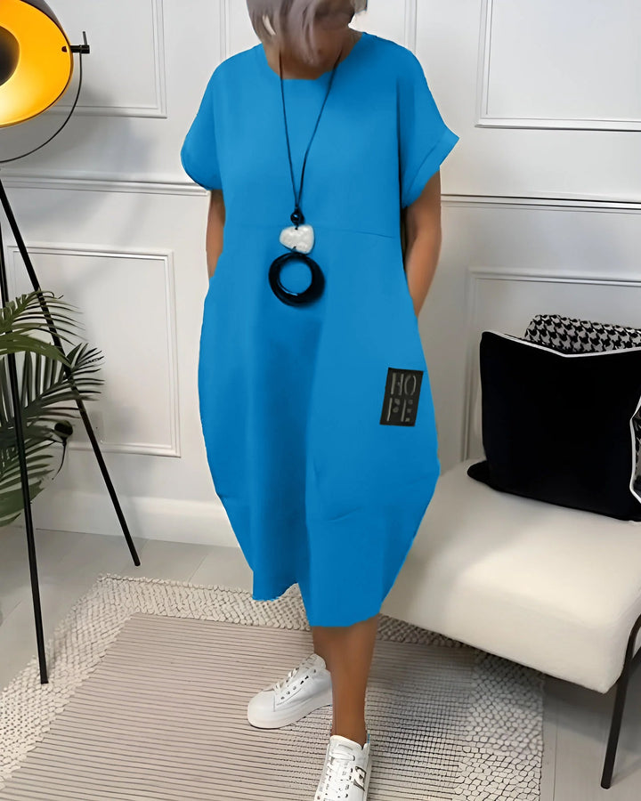 Daisy | Robe de Loisirs Simple à Manches Courtes