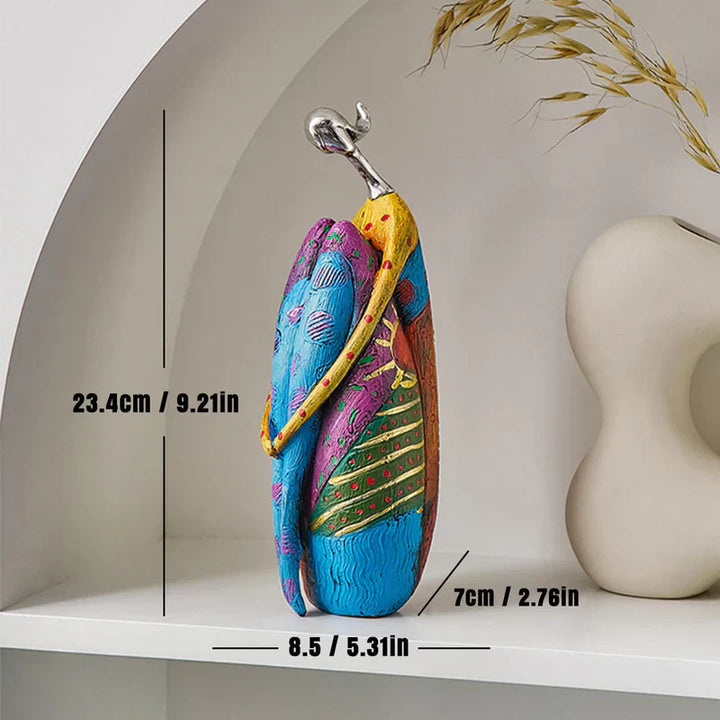 Femme Colorée Abstraite