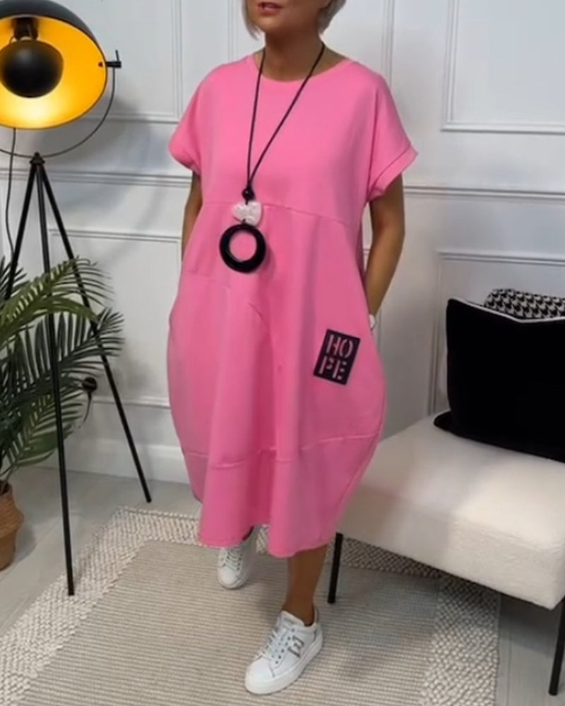 Daisy | Robe de Loisirs Simple à Manches Courtes