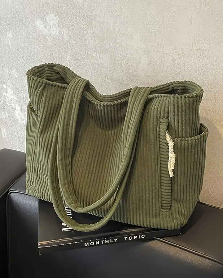 Tilda – Sac à provisions côtelé avec détail en cordon