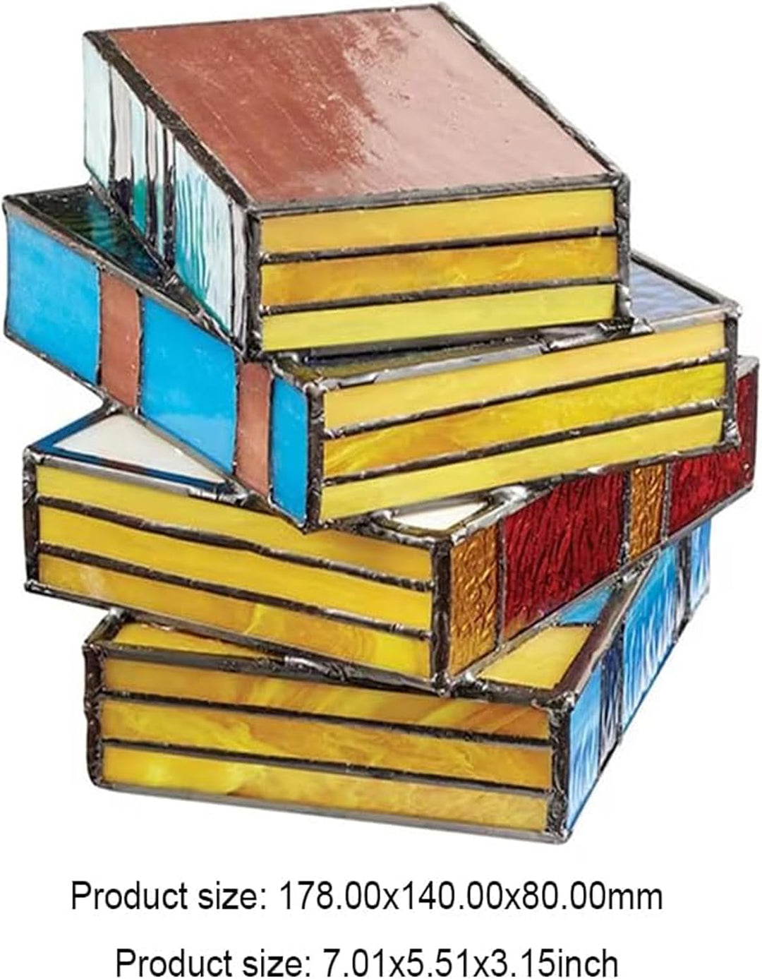 Lampe en Empilement de Livres en Vitre Sculpée