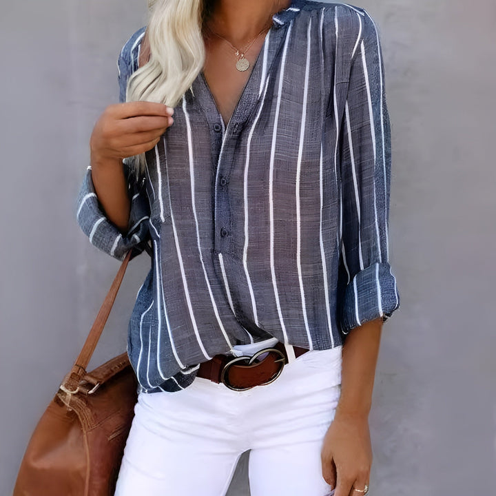 Maddie - Chemise à Boutons Rayée