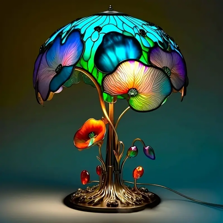 Lampe Fleur Champignon Bohémienne