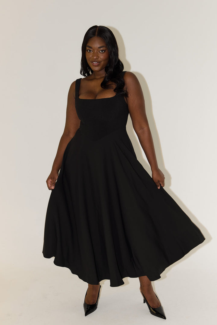 Amelia™ | Robe Midi Flottante Intemporelle