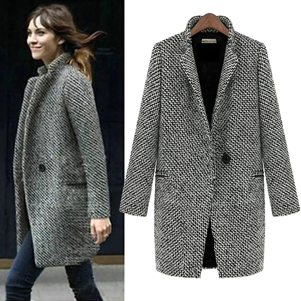 Chelsea - Manteau à Carreaux Long