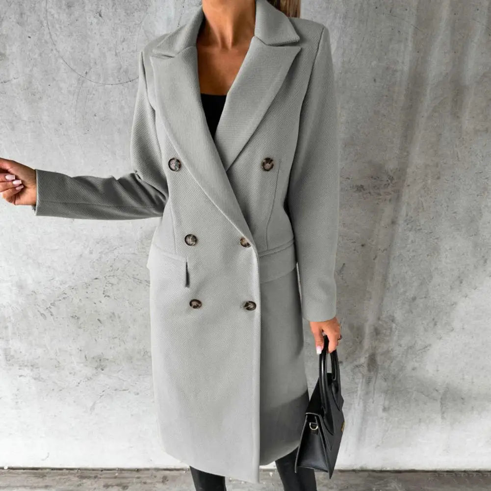 Judith™ Manteau Trench en Laine Élégant