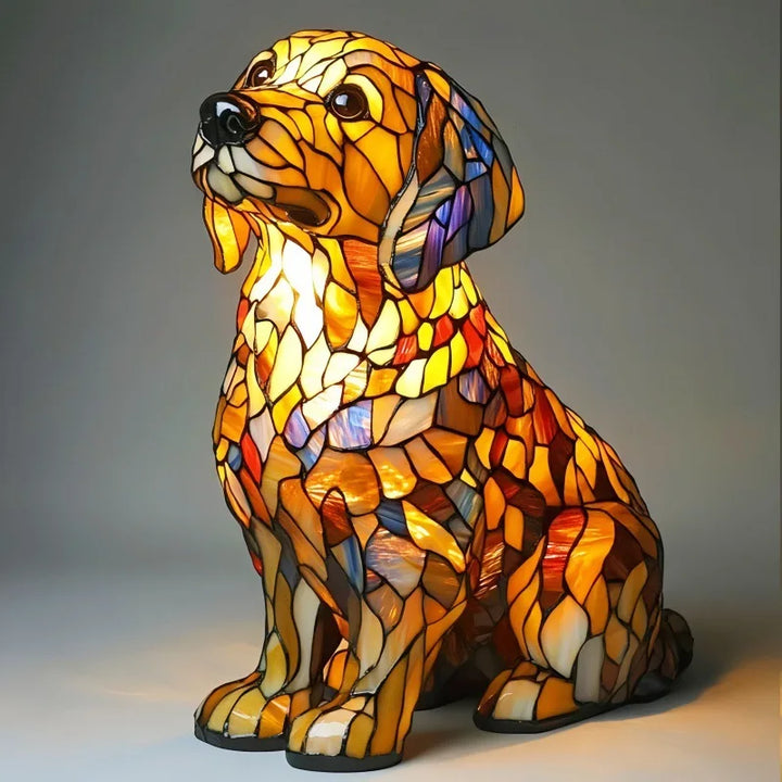 Figurine de Golden Retriever Spirituel Lys