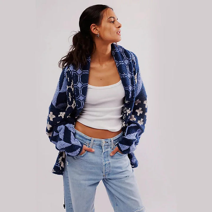 Vintage™ | Cardigan en Tricot à Col V