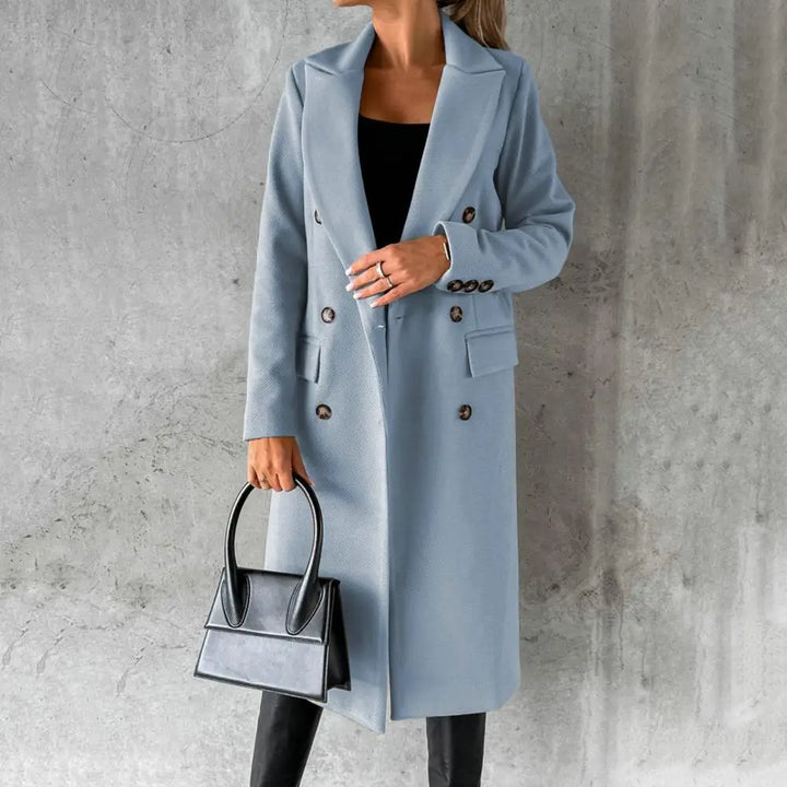 Judith™ Manteau Trench en Laine Élégant