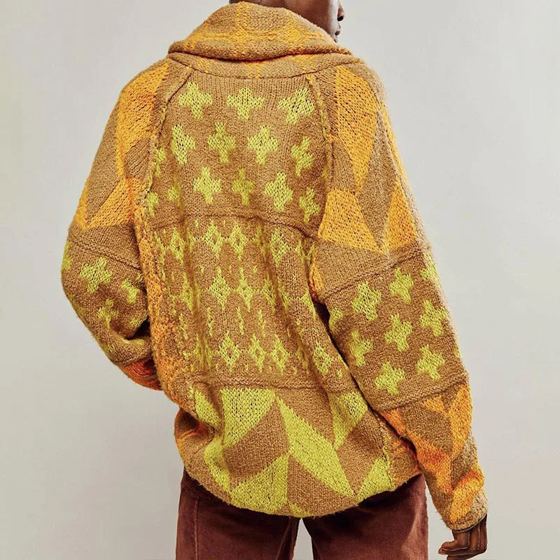 Vintage™ | Cardigan en Tricot à Col V