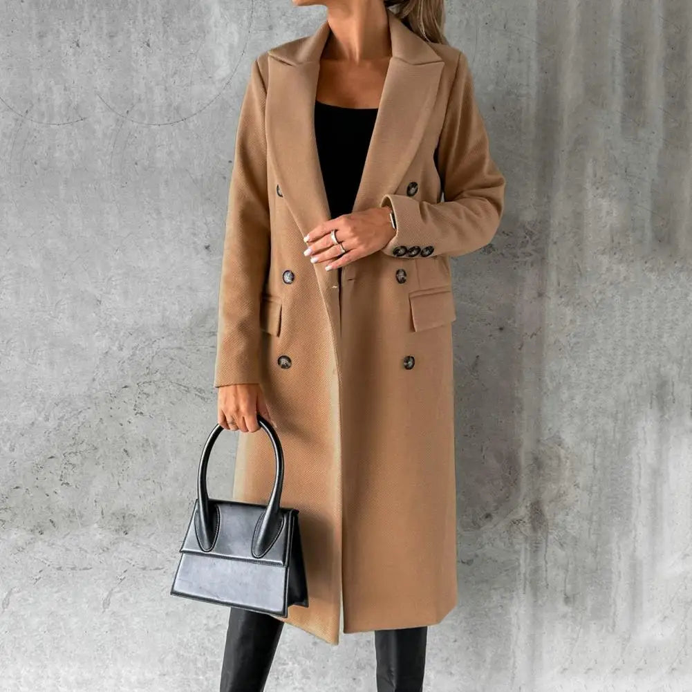 Judith™ Manteau Trench en Laine Élégant