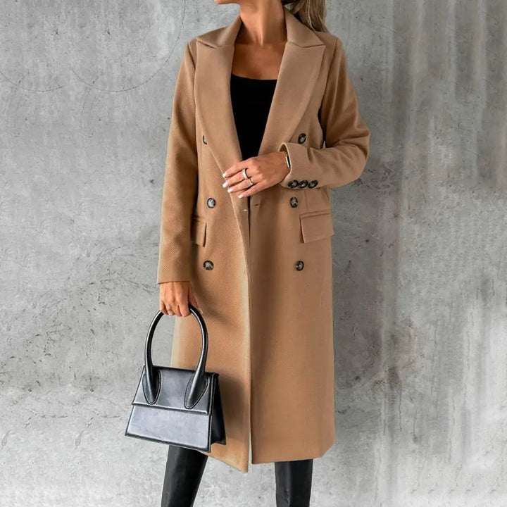 Judith™ Manteau Trench en Laine Élégant