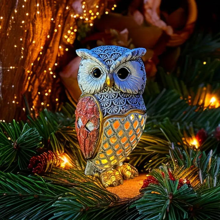 Lampe Hibou en Résine Solaire