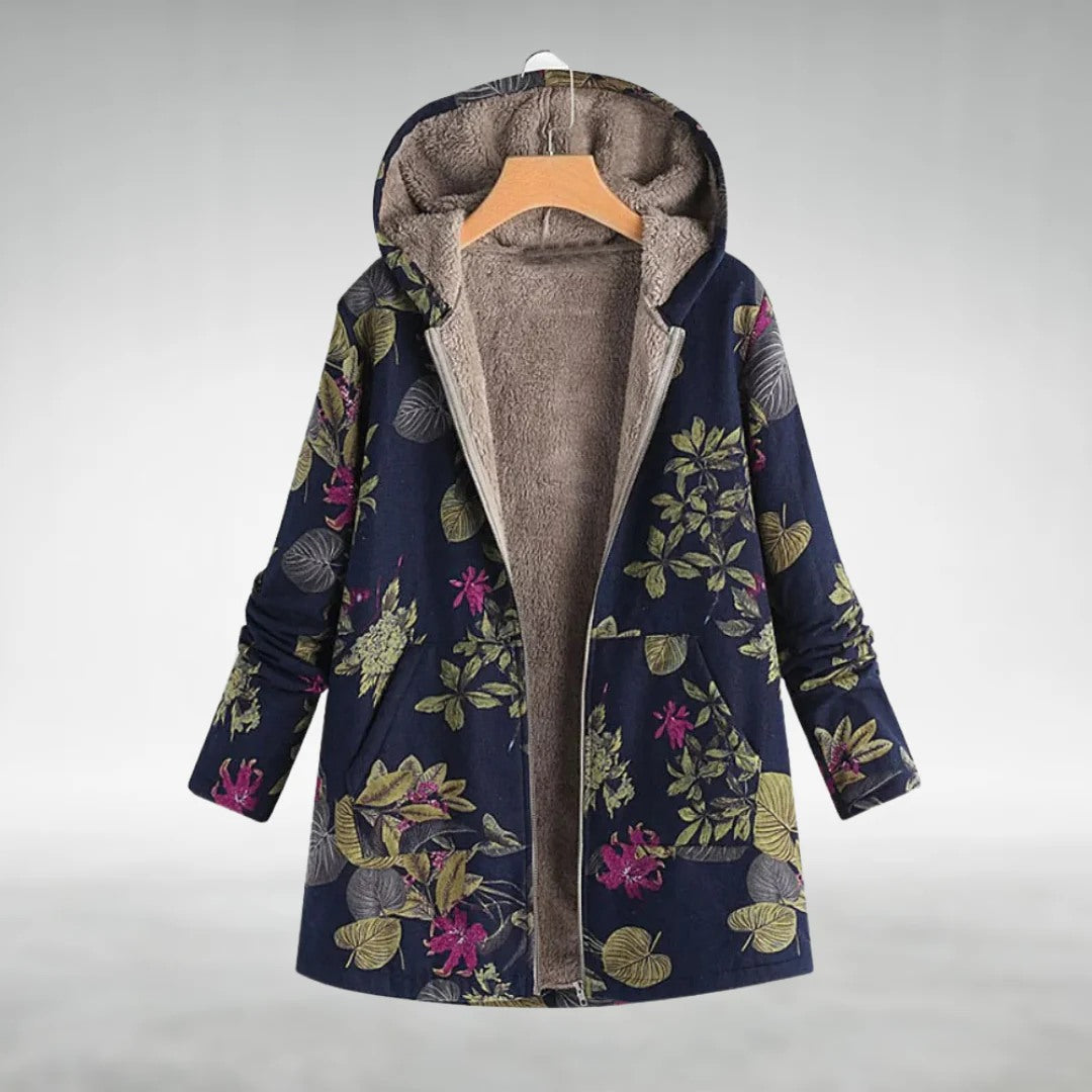 Sara™ – Veste Polaire Élégante à Motif Floral