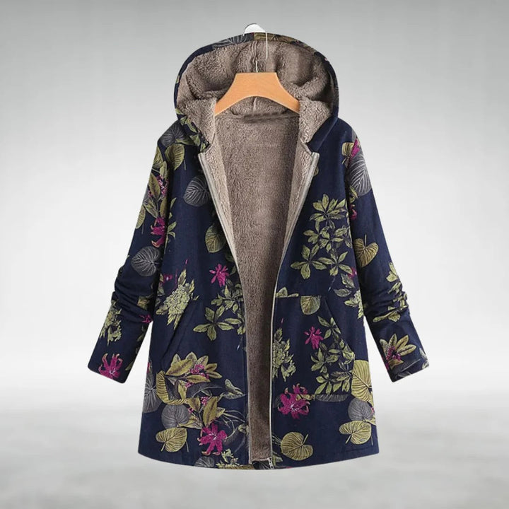 Sara™ – Veste Polaire Élégante à Motif Floral