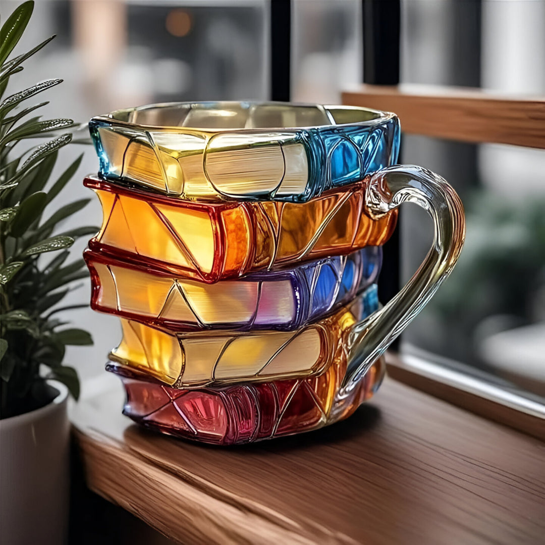 Tasse Livre | Tasse en forme de livre peint