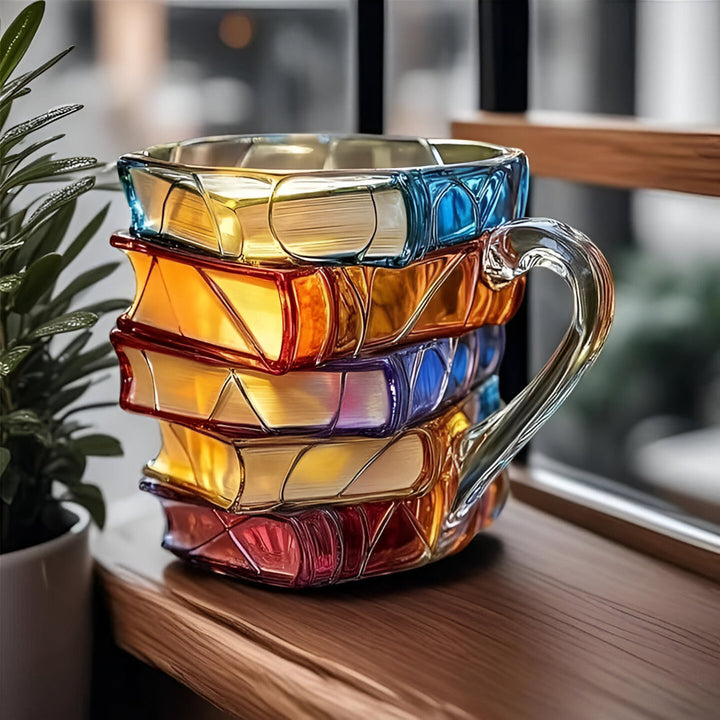 Tasse Livre | Tasse en forme de livre peint