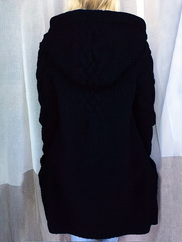 Ava™ Cardigan à Capuche Boutonné