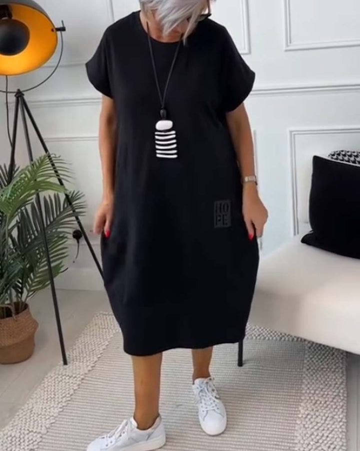 Daisy | Robe de Loisirs Simple à Manches Courtes