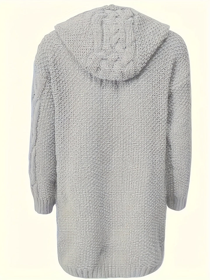 Ava™ Cardigan à Capuche Boutonné