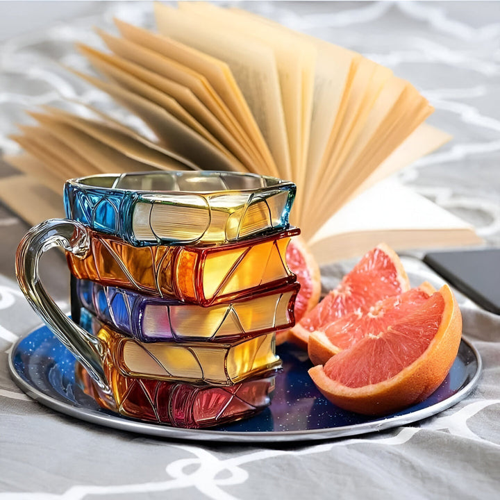 Tasse Livre | Tasse en forme de livre peint