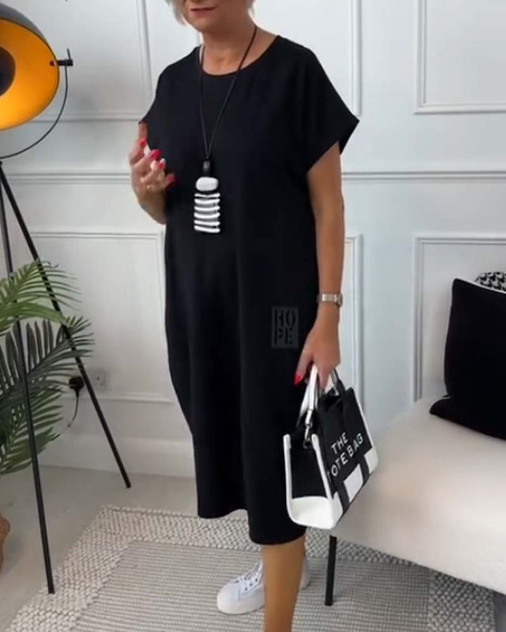 Daisy | Robe de Loisirs Simple à Manches Courtes