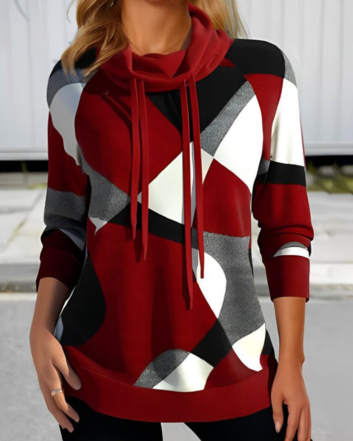Clara - Sweat à capuche color block