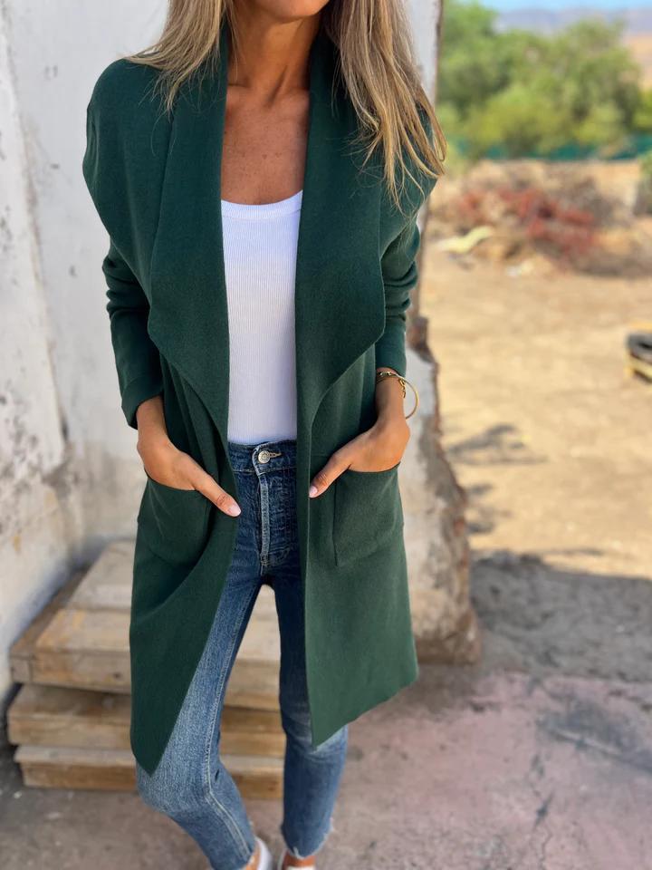 Cardigan Long Décontracté Sandra™