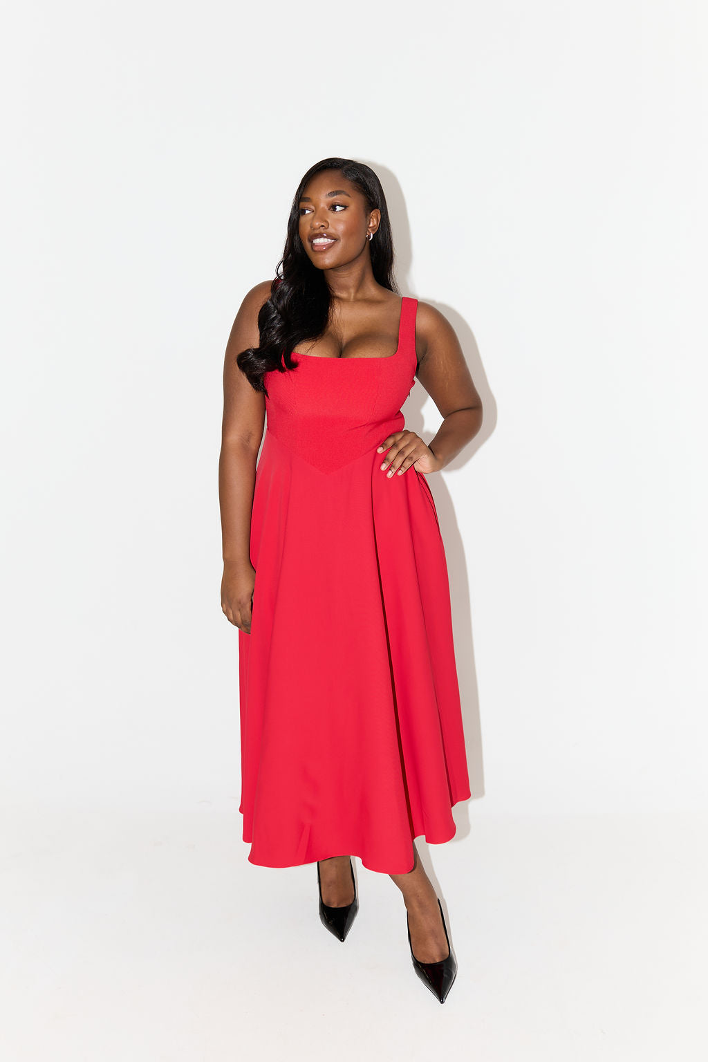 Amelia™ | Robe Midi Flottante Intemporelle