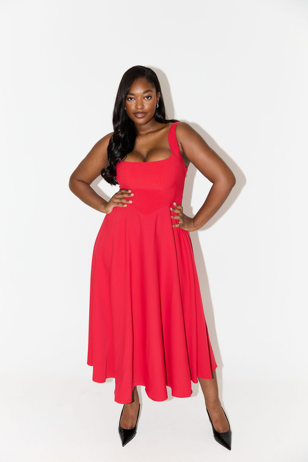 Amelia™ | Robe Midi Flottante Intemporelle