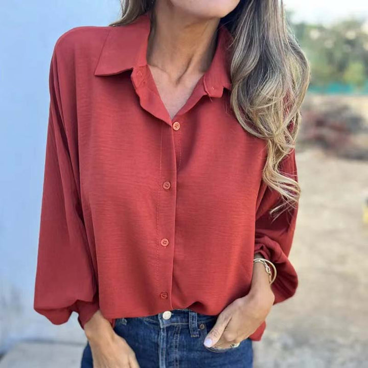 Elysa™ - Blouse Élégante Boutonnée